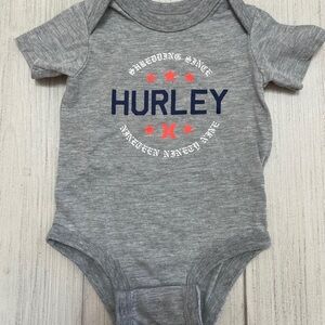 Hurley Gray Onesie (0-3 M)